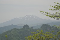 相馬岳山頂から浅間山